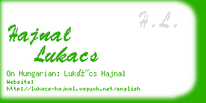 hajnal lukacs business card